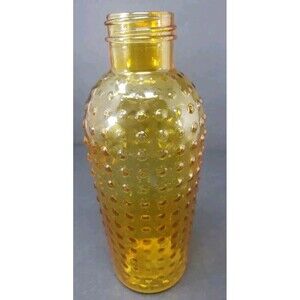 Vintage Amber DPS Jar Dots Glass Bottle No Chips or Cracks Collectible